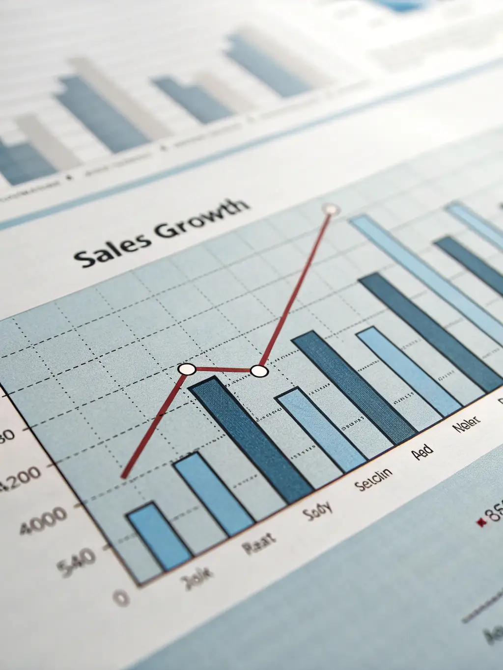 A graph showing business growth and success, illustrating the positive outcomes of Gedit Ltd's services.