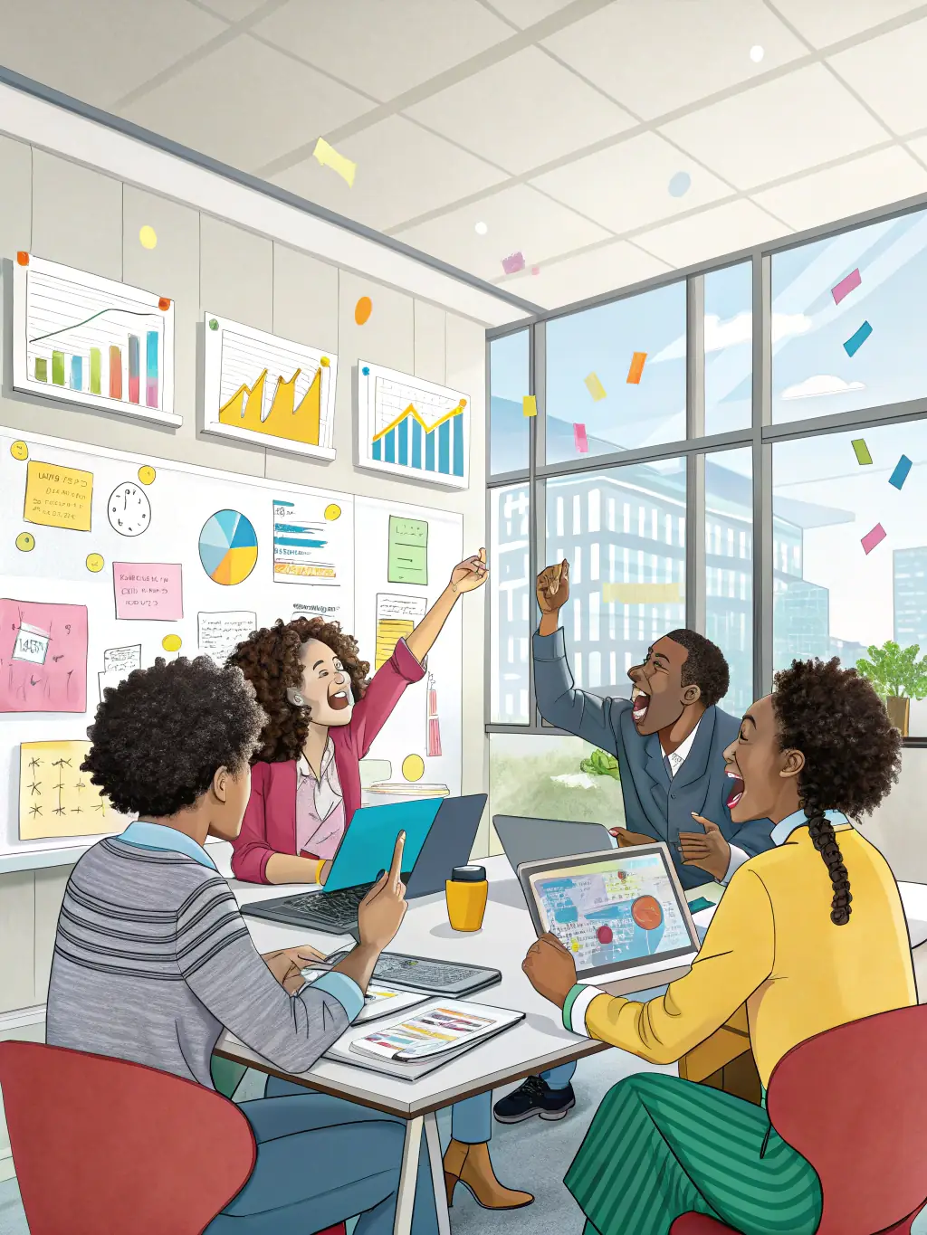 A diverse group of managers engaged in a leadership development workshop, discussing strategies and best practices, in a professional training environment. This image represents the Leadership Development Program project.